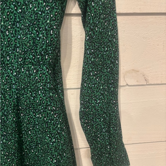 Sanctuary Emerald Green Sheath Dress V-Neck Long Sleeve - Picture 7 of 12